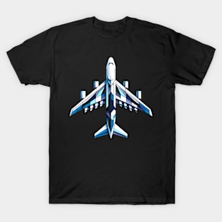 Geometric Jumbo | Boeing 747 Tee T-Shirt